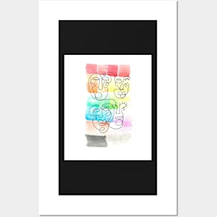 Rainbow traces Posters and Art